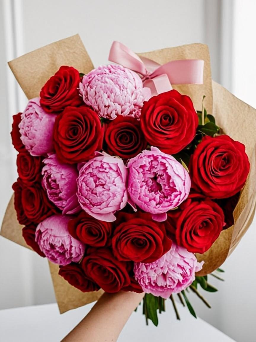 Buquês românticos para presentear